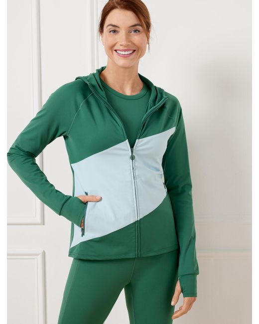 Talbots Women's Green Performance Interlock Jacket