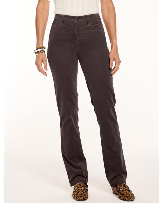 Talbots Brown Stretch Corduroy Straight Leg Pants