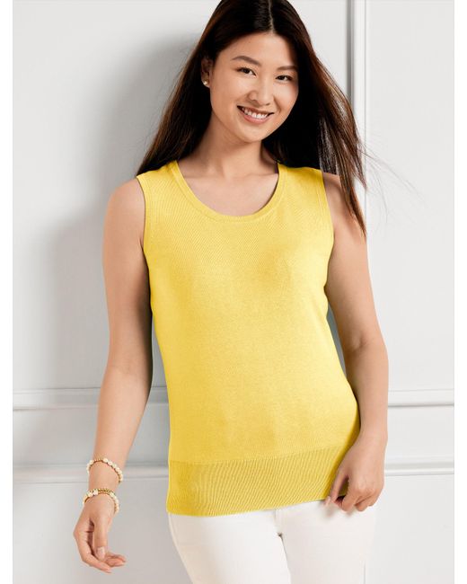 Talbots Yellow Charming Shell Sweater