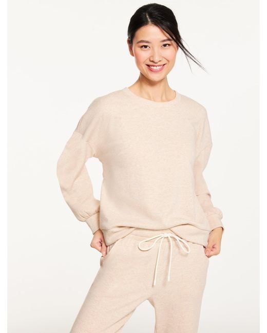 Talbots Natural Cozy Cloud Crewneck Sweater Pullover