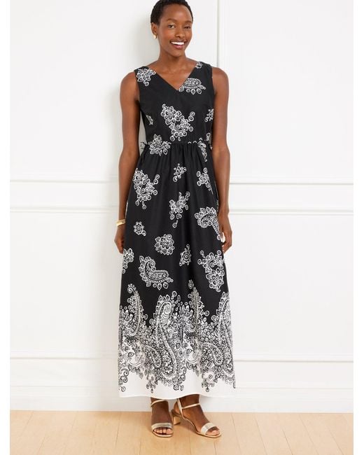 Talbots White Side Tie Maxi Dress