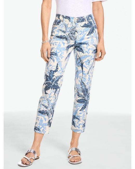 Talbots Blue Straight Crop Jeans