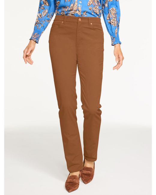 Talbots Blue Straight Leg Stretch Corduroy Pants