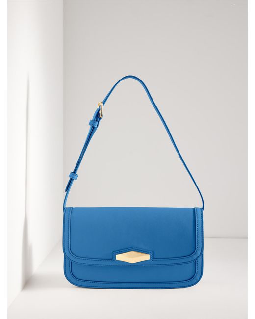 Talbots Blue Nappa Shoulder Bag
