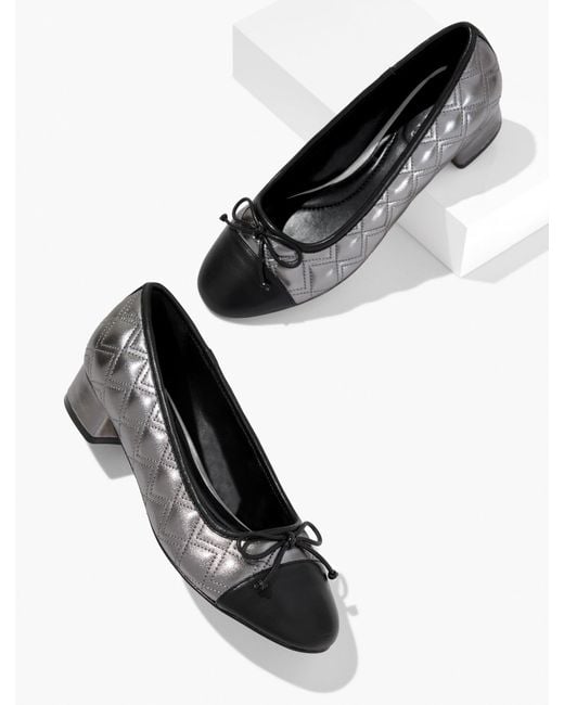 Talbots Gabriel Quilted Metallic Nappa Pumps