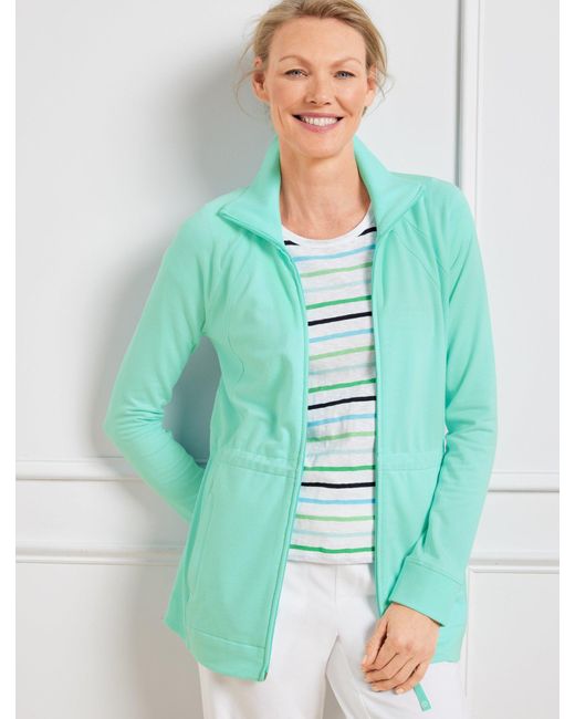 Talbots Green Modal French Terry Jacket