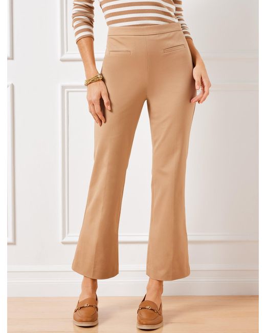 Talbots Natural Chatham Bootcut Ankle Pants