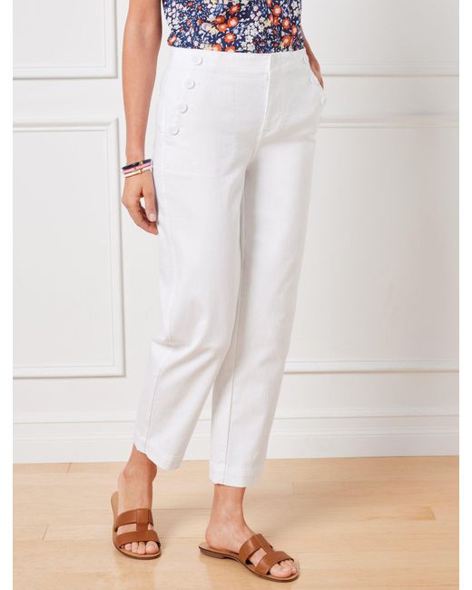 Talbots Sailor Jeans in White