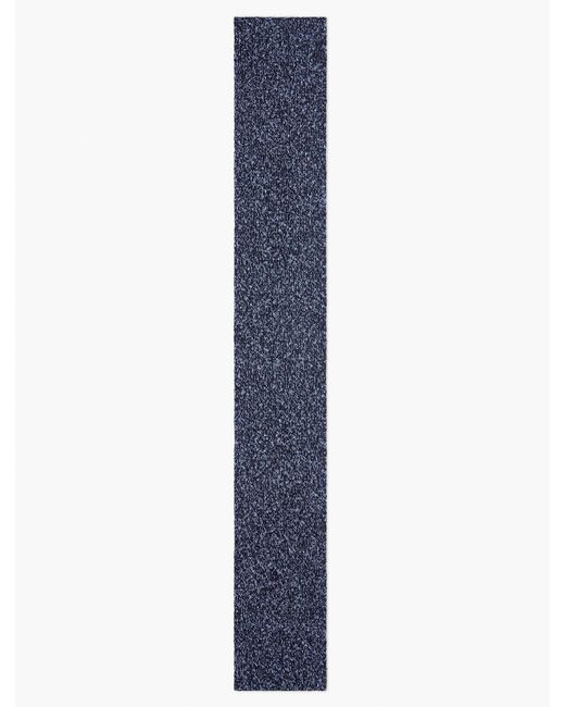 Talbots Blue Shaker Stitch Scarf