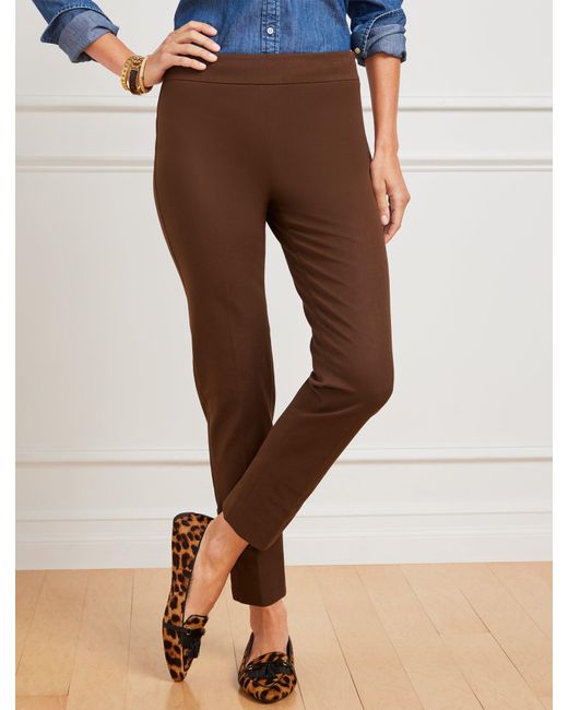 Talbots Chatham Ankle Pants in Brown