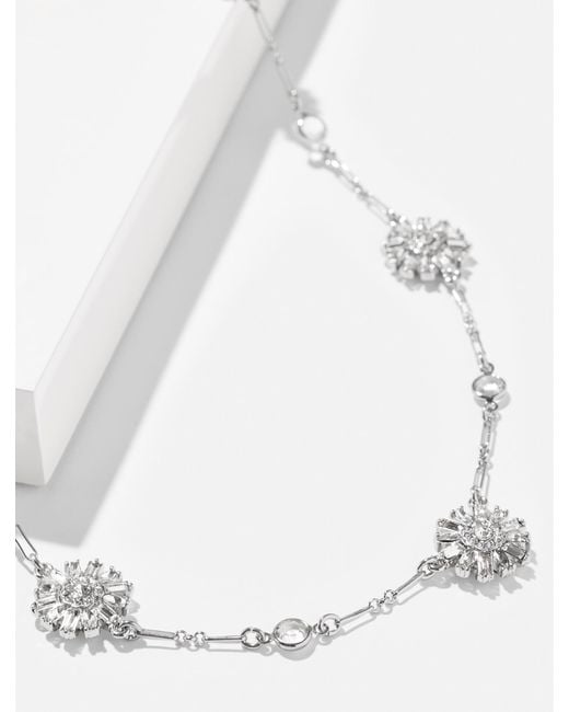 Talbots White Snow Burst Necklace