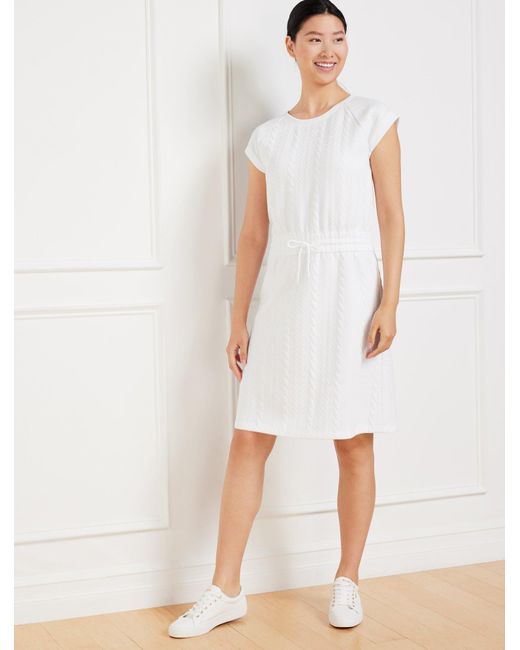 Talbots White Crewneck T-shirt Dress