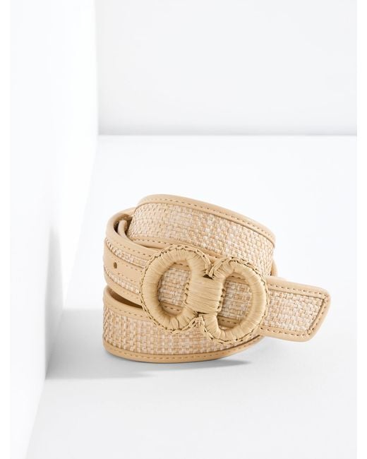 Talbots Natural Raffia Belt