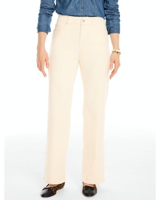 Talbots White Classic Jean Trousers