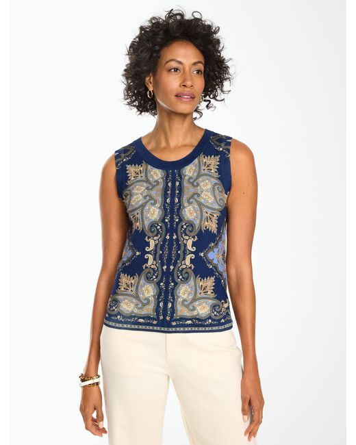 Talbots Blue Charming Shell Sweater