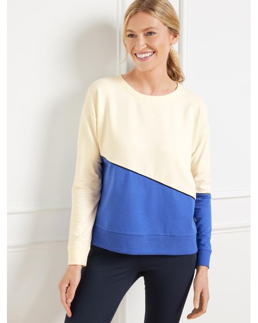 Talbots Blue Crewneck Sweatshirt
