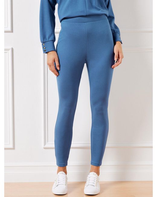 Talbots Blue Effortless Ultraknit Leggings