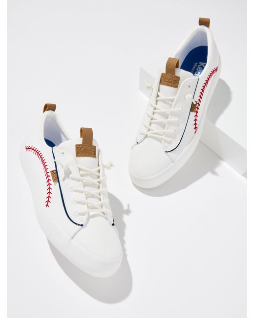 Keds White ® Kickback Pennant Sneakers