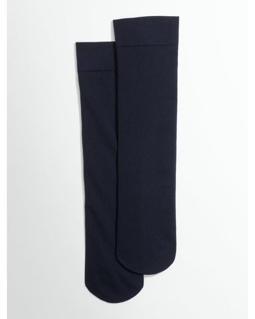 Talbots Blue Microfiber Trouser Socks