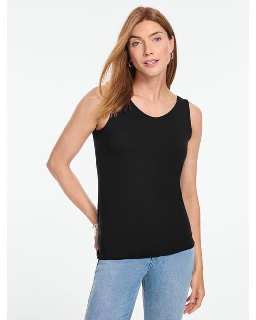 Talbots Black 180° Two-way Tank Top