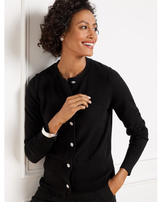 Talbots Black Occasion Cardigan Sweater