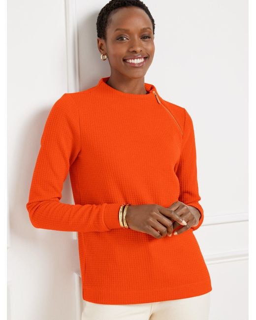 Orange pullover sweater hotsell