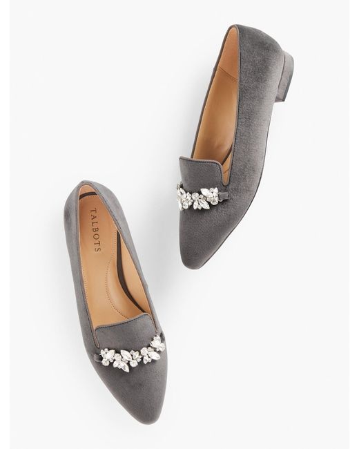 Talbots silver shop shoes