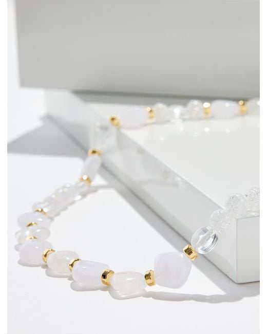 Talbots Gray Sweet Lucent Necklace