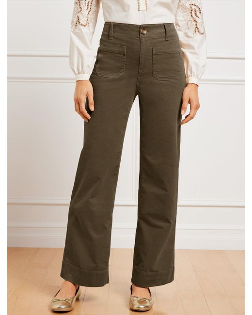 Talbots Natural Stretch Corduroy Wide Leg Pants