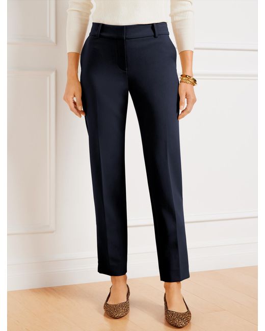 Talbots Blue Hampshire Straight Ankle Pants