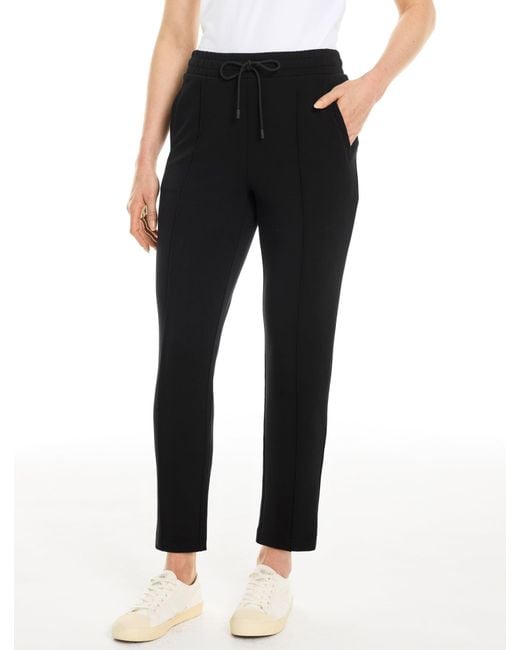 Talbots Black Airknit Stretch Tapered Leg Pants