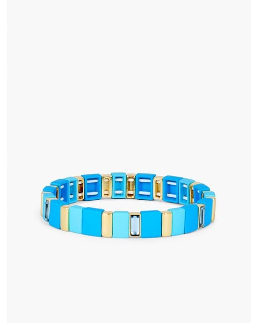Talbots Blue Modern Tile Bracelet