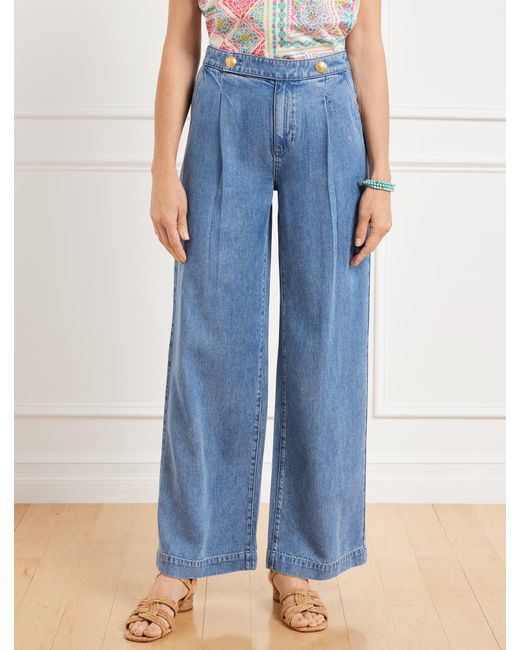 Talbots Blue Wide Leg Trouser Jeans
