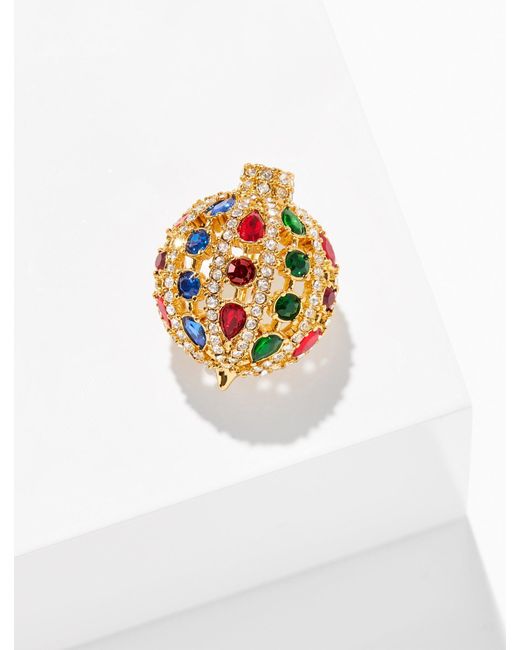 Talbots White Ornament Brooch