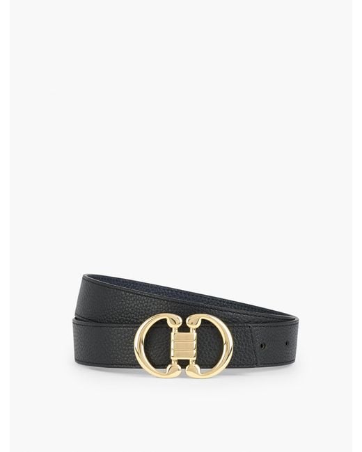 Talbots White Reversible Belt