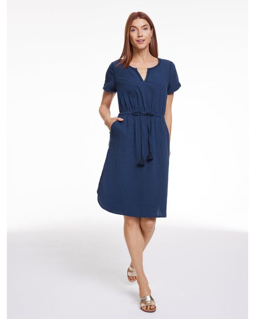Aqua Club Women's Blue Gauze Beach Dress Cover-up - tzaid.sa Aqua Club Women's Blue Gauze Beach Dress Cover-up - tzaid.sa