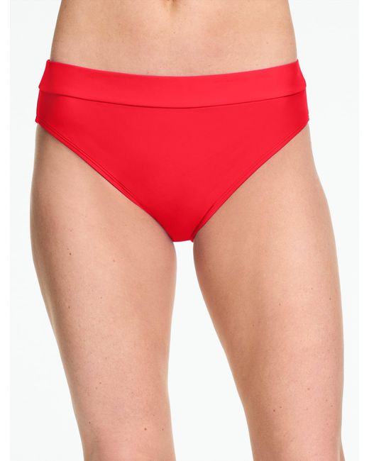 Aqua Club Red High Waist Swim Bottom