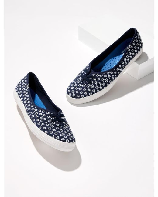 Keds Blue ® Cotton Eyelet The Mini Sneakers