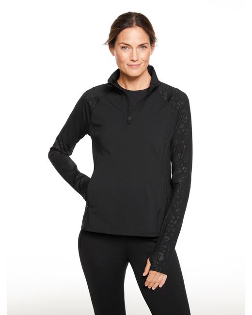 Talbots Black Out & About Half-zip Jacket