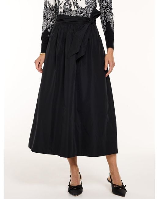Talbots Black Rsvp Taffeta Skirt
