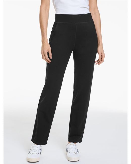 Talbots Green Tech Stretch Straight Leg Pull-on Pants