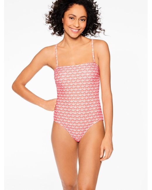 Aqua Club Pink Bandeau One-piece Swimsuit