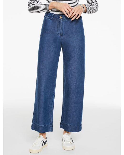 Talbots Blue Wide Ankle Pants