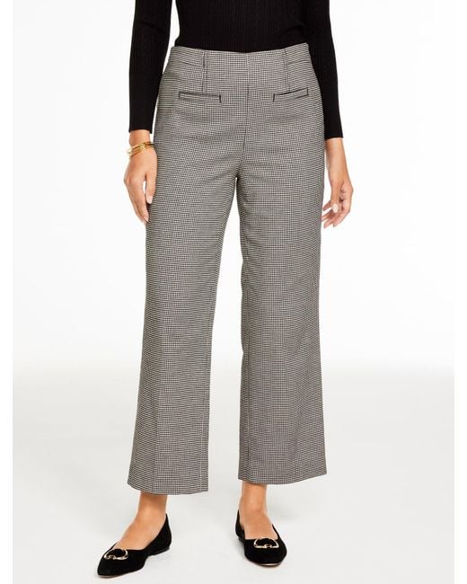 Talbots Gray Slim Wide Ankle Pants