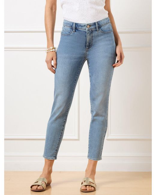 Talbots Jegging Crops in Blue Lyst UK