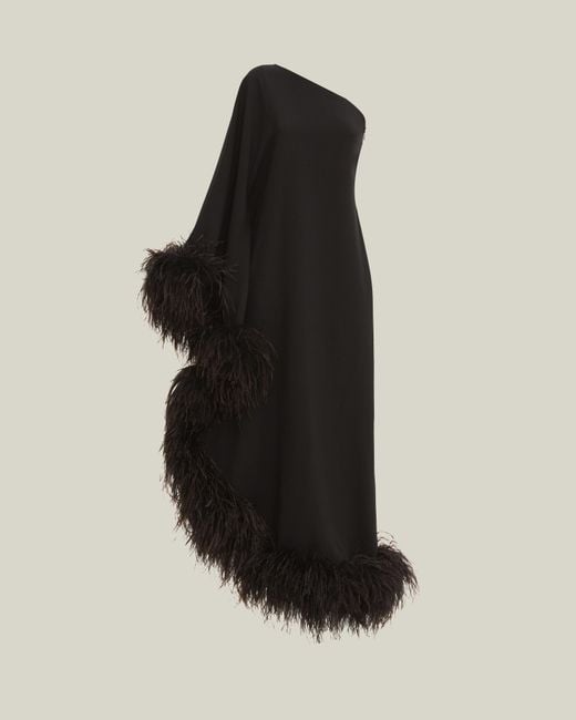 Taller Marmo Black Feathered Ubud Dress