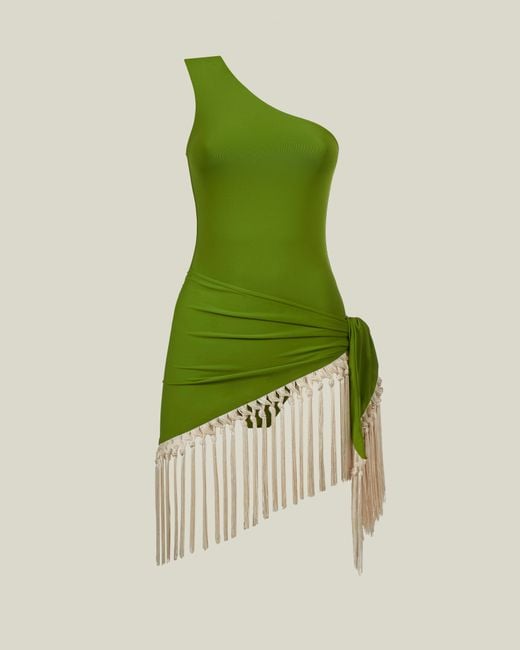 Taller Marmo Green Yacare Swimsuit