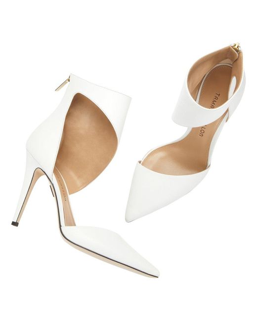 tamara mellon white heels