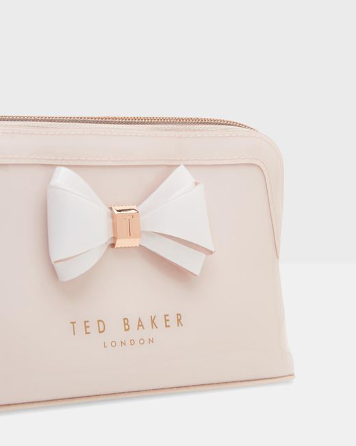 Ted baker Curved Bow Make Up Bag in Pink Lyst