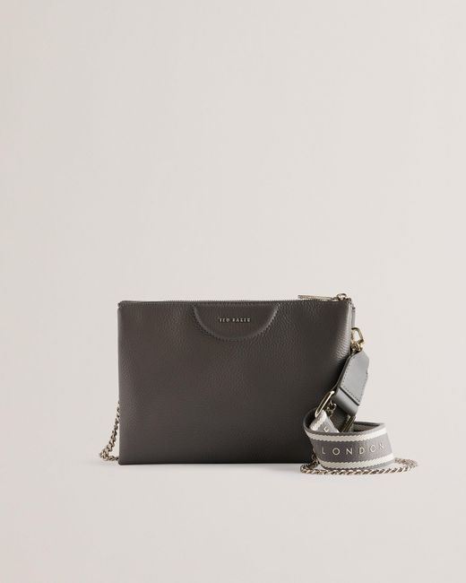 Ted Baker Multicolor Leather Crossbody Chain Bag With Adjustable Strap